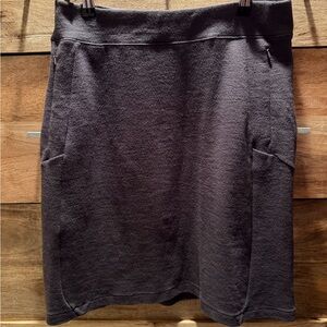 Ibex Dark Gray Midi Skirt